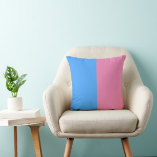 Cute Gender Reveal Ideas, paper coaster Throw Pillow