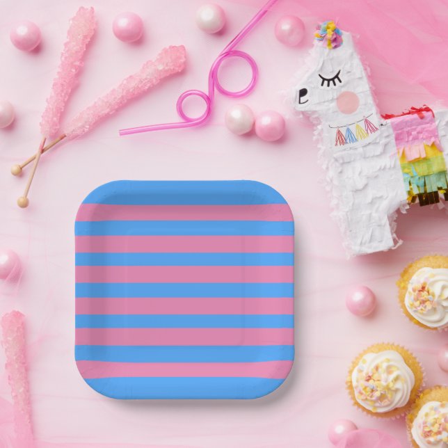 Cute Gender Reveal Ideas,   Paper Plate (Party)