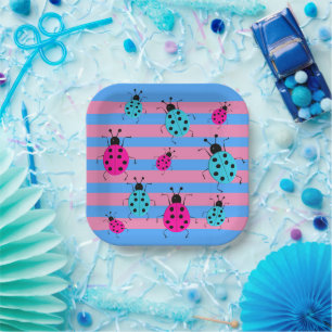 Cute Gender Reveal Ideas,   Paper Plates