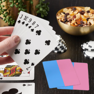 Cute Gender Reveal Ideas,  Playing Cards