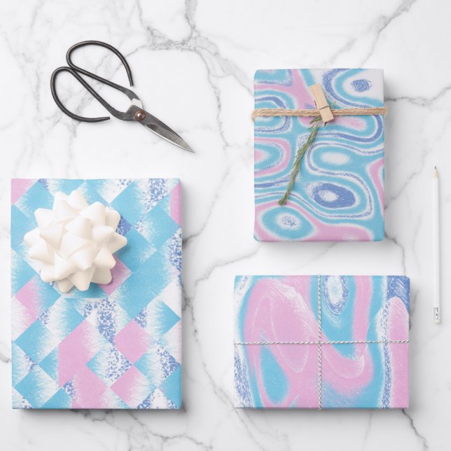 cute gender reveal party Wrapping Paper Sheets  (Front)