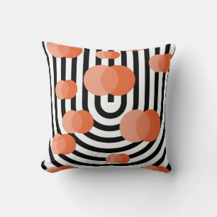  Cute Geometric Circle Shape Venn Diagram 2circles Throw Pillow
