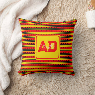 Cute Geometric Custom Pillow For Bridal Shower