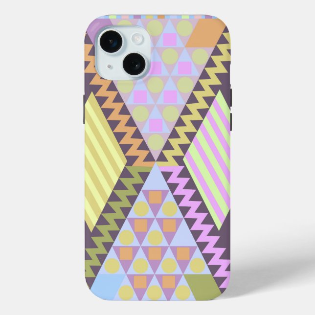Cute Geometric Patterns Case-Mate iPhone Case (Back)