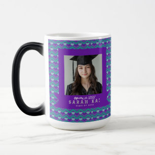 Cute Geometric Print Wife Graduation Gift Magic Mug