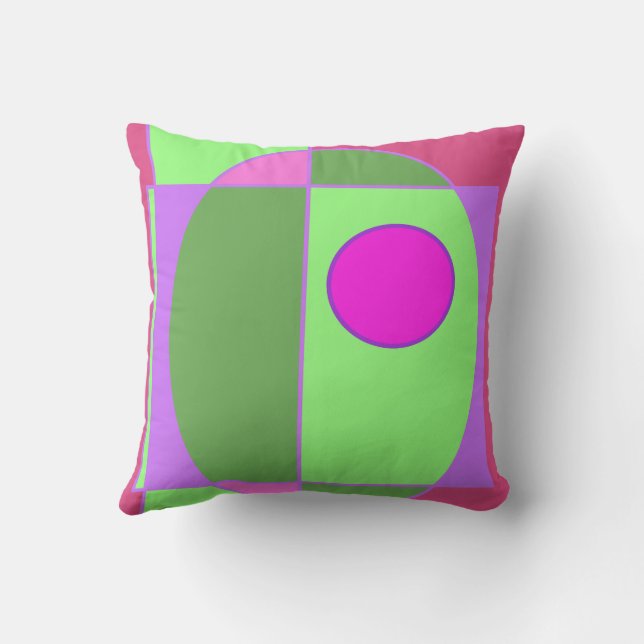 Cute Geometric Sherell Throw Pillow (Back)
