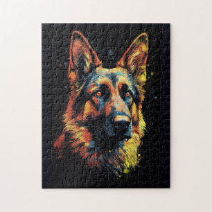 Cute German Shepherd Dog Jigsaw Puzzle