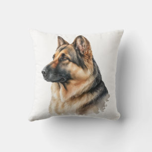 Cute German Shepherd Gift Puppy Dog Throw Pillow