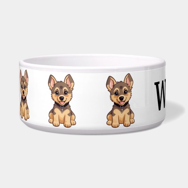 Cute German Shepherd Personalize (Left)