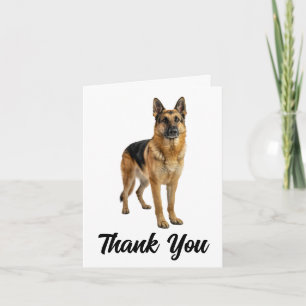 Cute German Shepherd Puppy Dog Lover Thank You  Card