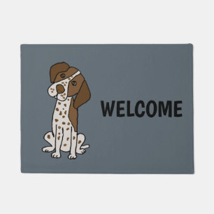 Cute German Shorthaired Pointer Puppy dog Doormat