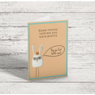 Cute Get Well Soon  Card
