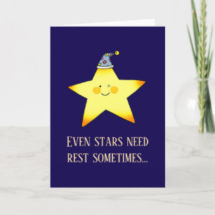 Cute Get Well Soon Star for Kids Card