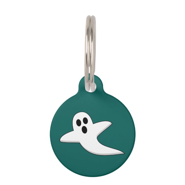 Cute Ghost | Add Name Pet Tag (Front)