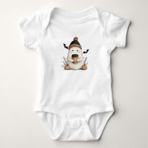 Cute Ghost Baby Outfit – Cozy Autumn Halloween Bodysuit