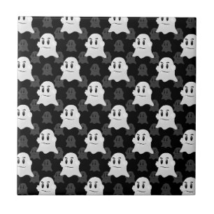 Cute Ghost Blob Design  Tile