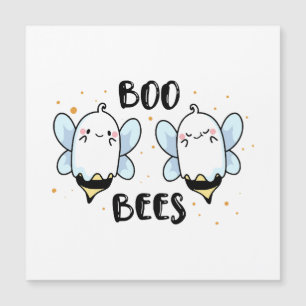 Cute Ghost Boo Bees - Funny Halloween on white