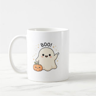 Cute Ghost BOO! Halloween Coffee Mug