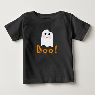 Cute Ghost Boo Happy Halloween Baby Shirt