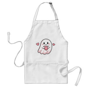 Cute ghost boo standard apron