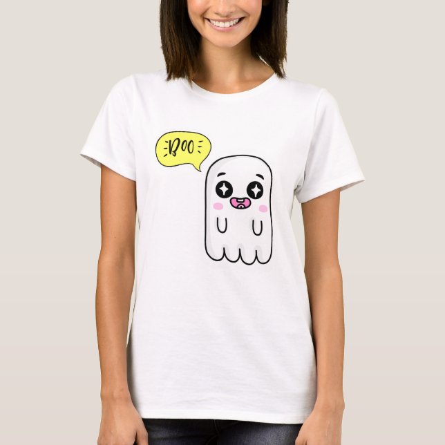 Cute Ghost Boo T-Shirt (Front)