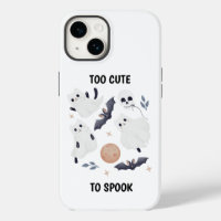 Cute Ghost Cat Halloween Too Cute To Spook