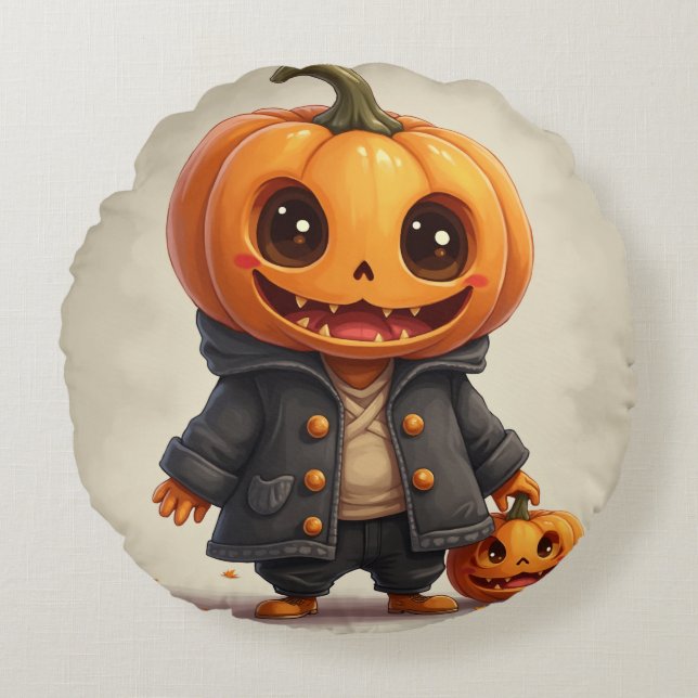 Cute ghost character cushion pillow (Front)