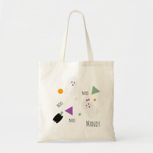 Cute Ghost Confetti Candy Tote Bag