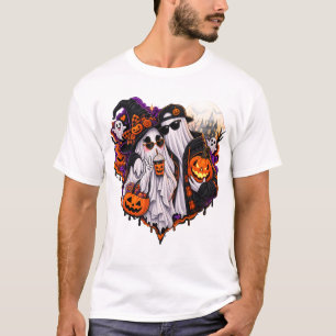 Cute Ghost Couple Halloween Costume T-Shirt – Spoo
