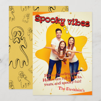 Cute Ghost Cut Out Fun Greeting  Card