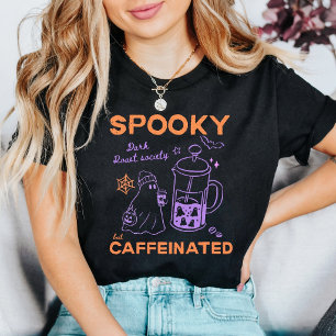 Cute Ghost Dark Roast Society Halloween T-Shirt