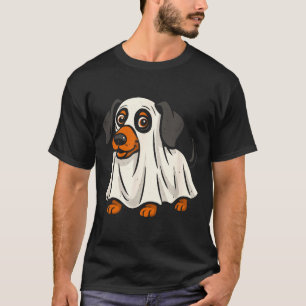 Cute Ghost Dog Halloween Dachshund T-Shirt
