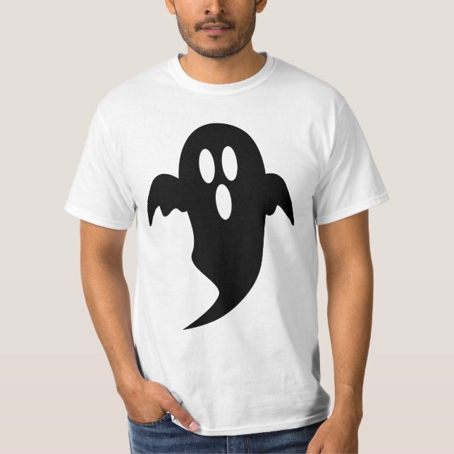 Cute Ghost Emoji T-Shirt – Spooky & Fun Ghost  (Front)
