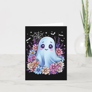 Cute Ghost Flower Halloween Costume Girl Women Spo Card