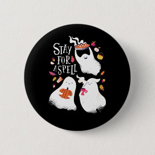 Cute Ghost Funny Halloween Design 2 Inch Round Button