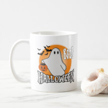 Cute Ghost Halloween Boo Mug