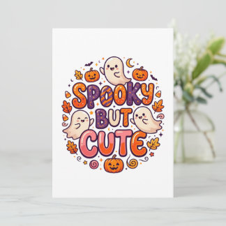 cute ghost halloween invitation