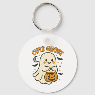Cute Ghost Halloween Keychain Charm