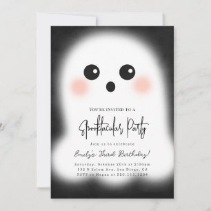 Cute Ghost Halloween Party Invitation