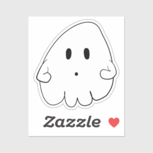 Cute Ghost Halloween Sticker