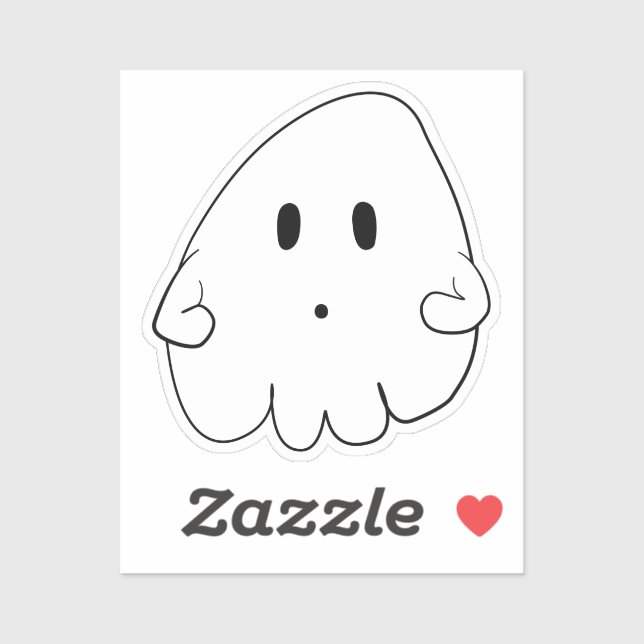 Cute Ghost Halloween Sticker (Sheet)
