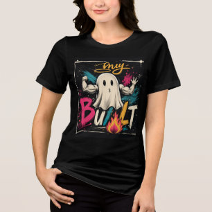 Cute Ghost Halloween T-Shirt  Tri-Blend Shirt