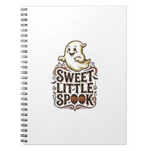 Cute Ghost Halloween Vintage Spooky Shirt_1 Notebook
