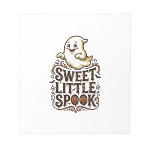 Cute Ghost Halloween Vintage Spooky Shirt_1 Notepad