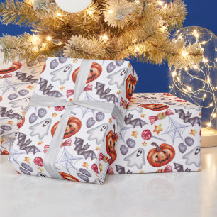 Cute ghost Halloween  Wrapping Paper