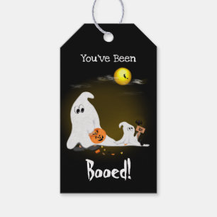 Cute Ghost Halloween You've Been Booed Gift Tag