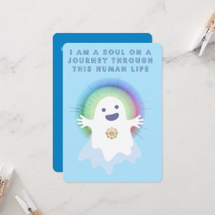 Cute Ghost – I am a soul on a journey Invitation