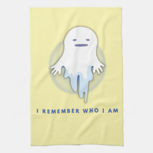 Cute Ghost – I Remember Who I Am Gift  Kitchen Towel