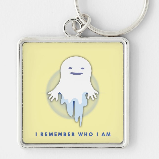 Cute Ghost – I Remember Who I Am Keychain (Front)