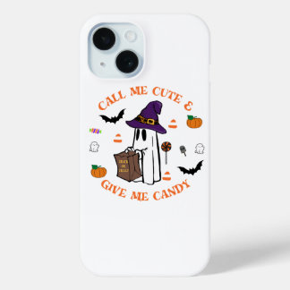 Cute Ghost iPhone 15 Coque